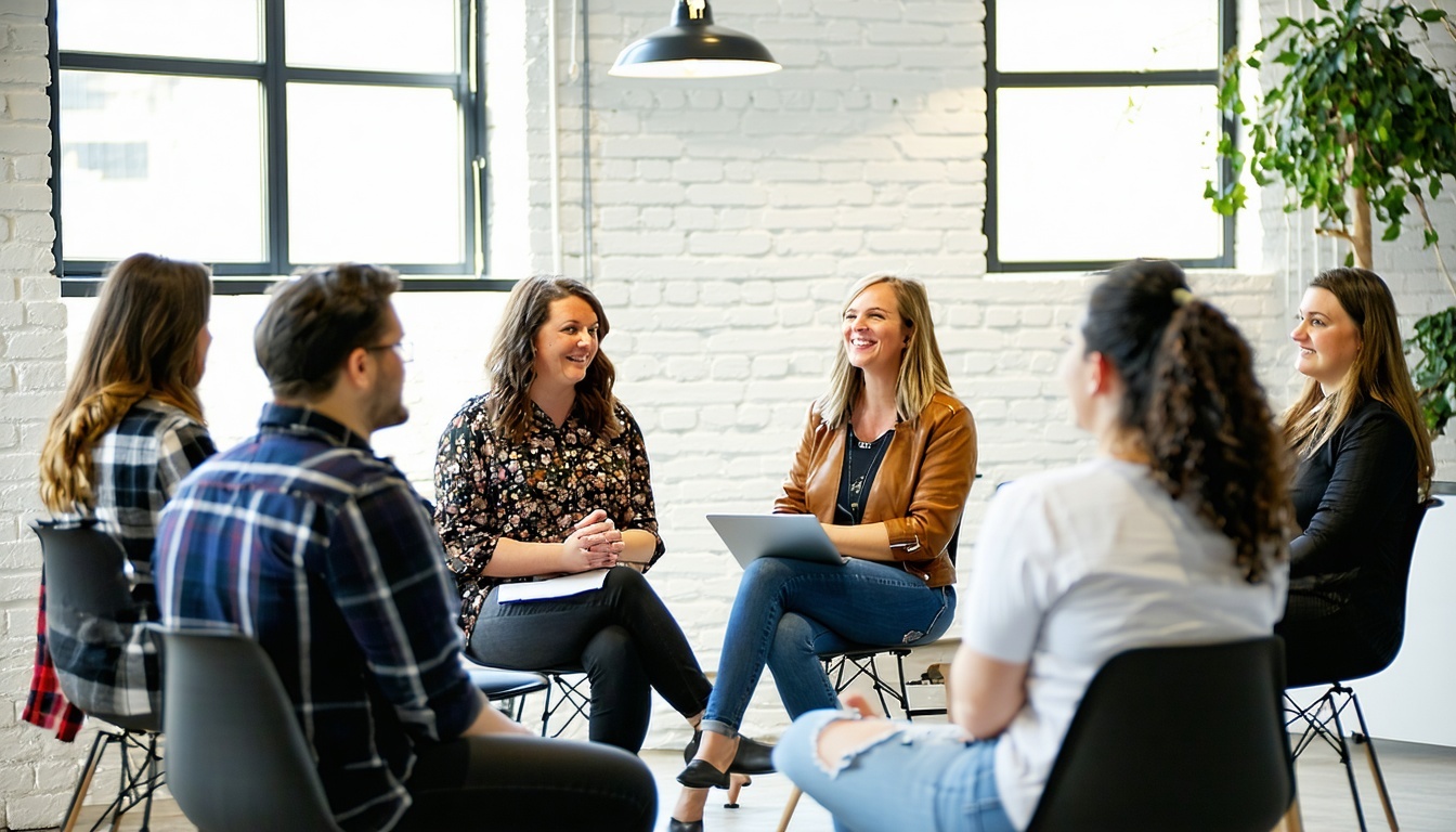 Workshop empowering clients with marketing knowledge